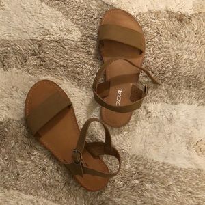 Tan Sandals, Size 5.5
